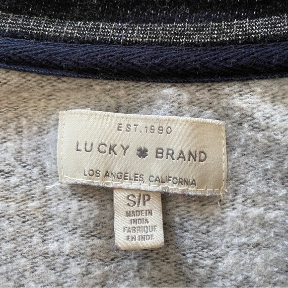 Lucky Brand Black & Silver Stripe Sweater Women S Small - Picture 5 of 5